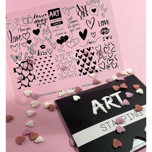 Пластина для стемпінгу Vakula/Вакула Love is
