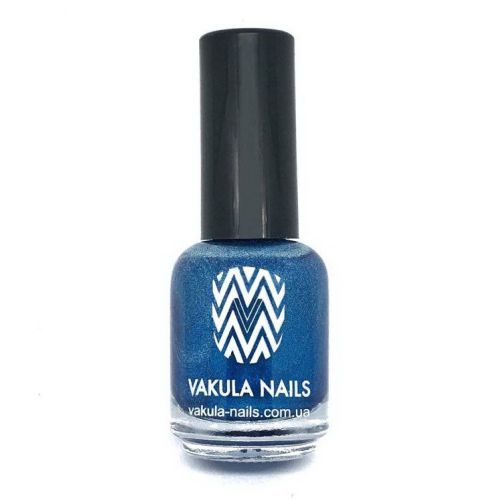 Vakula Nails Лак для стемпинга № 22 Синий с блестками, 12 мл
