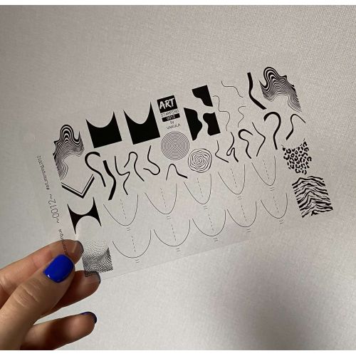 Пластина для стемпінгу №12 ArtStamping & Vakula ФРЕНЧ