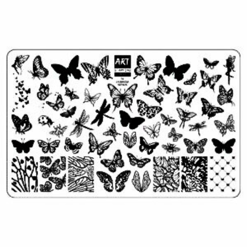 Пластина для стемпинга №11 ArtStamping & Vakula БАБОЧКИ