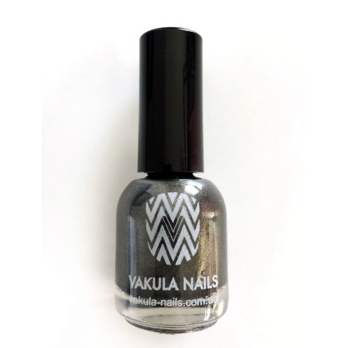 Лак для стемпинга Vakula Nails №06 Графит с шимером, 12 мл