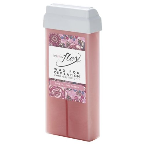 Касета з воском ItalWax Flex Кремова роза, 100 гр