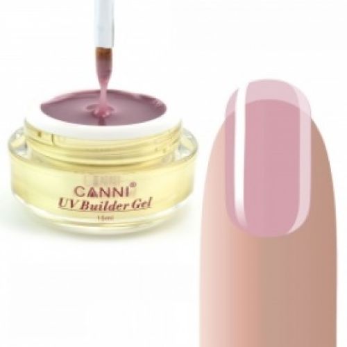 Конструирующий гель CANNI 320 Pink clear полупрозрачный, 15 ml