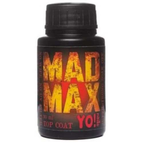 Топовое покрытие Yo!Nails Mad Max супер стойкое без липкого слоя, 30 мл