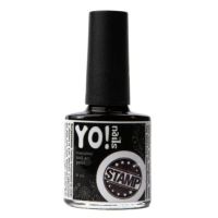 Лак для стемпінгу Yo!Nails 01 чорний, 8 мл
