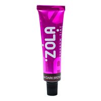 Краска для бровей с коллагеном 04 Dark brown Zola 15 мл