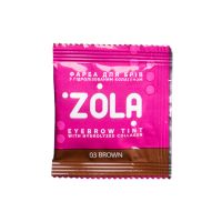 Фарба для брів з колагеном в саше 03 Brown Zola 5 мл
