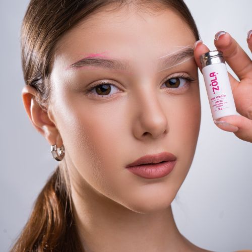 Нитка для розмітки брів Zola рожева, 30м