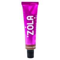 Краска для бровей с коллагеном 02 Warm brown Zola 15 мл
