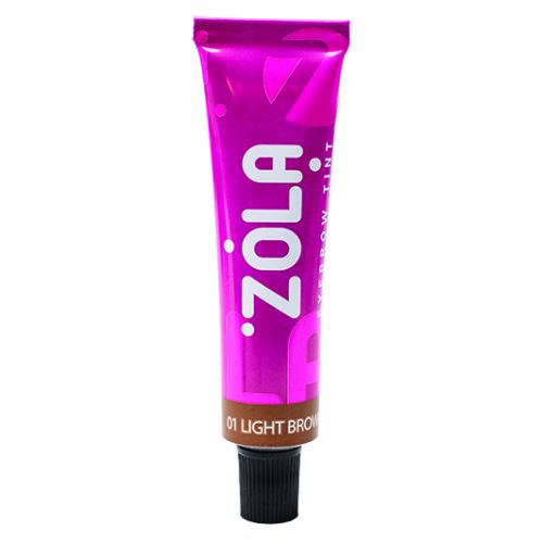 Краска для бровей с коллагеном 01 Light brown Zola 15 мл