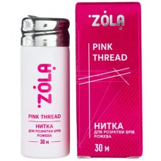 Нитка для розмітки брів Zola рожева, 30м