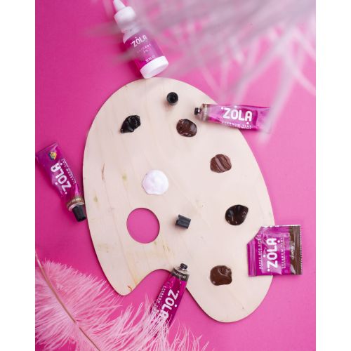 Краска для бровей с коллагеном 02 Warm brown Zola 15 мл