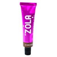 Фарба для брів з колагеном 03 Brown Zola 15 мл